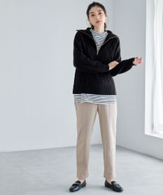 ANY L 【ストレッチ/ウエストゴム】エニィーヒート テーパードパンツ