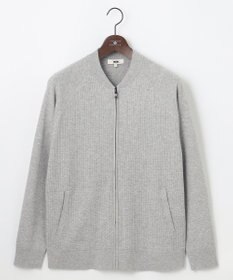 JOSEPH ABBOUD 【チクチクしない/洗える/3シーズン対応】ＳＮＯＷＹボーダー ニットブルゾン