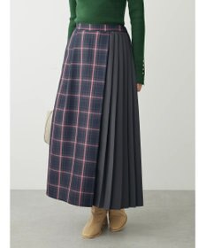 Green Parks アシメサイドプリーツスカート