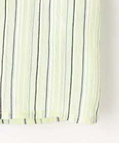 J.PRESS LADIES S 【洗える】ランダムストライプ シアー シャツカラー カットソー