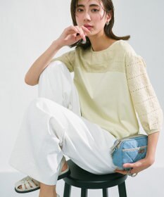 ICB 【接触冷感・UVカット・透け防止・吸水速乾・洗える】 シェルタリングドライオックス ワイドパンツ