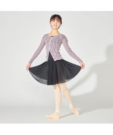 Chacott 【ノーソーイングニット】バレリーナネックジップトップ