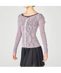 Chacott 【ノーソーイングニット】バレリーナネックジップトップ