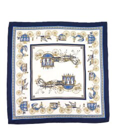 Marca ＜再登場！＞【伝統横濱スカーフ】馬車行列  大判 シルクツイル スカーフ