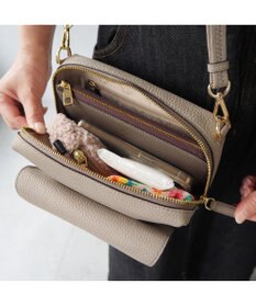 PELLE BORSA レザーポシェット メガネポケット付き Reinette レネット 4795