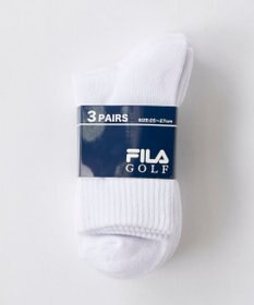 FILA GOLF／marie claire 【FILA GOLF】ジャカードデザイン３Ｐミドルソックス