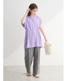 Green Parks ウエストドロストフレンチスリーブチュニック