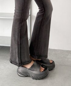 WEGO 厚底デザインラバーサンダル