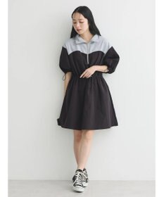 earth music&ecology ハーフＺＩＰミニワンピース