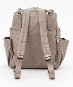 Y'SACCS ドットジャガードポーチ付きリュックサック