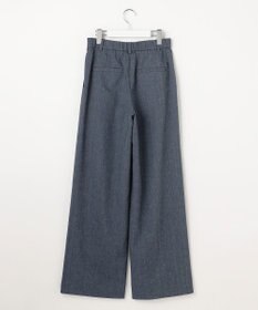 自由区 L 【セットアップ対応】ソフトリネンダンガリーワイド パンツ