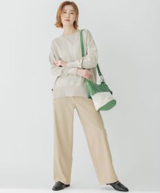 23区 【洗える】スラブツイルストレッチ ベイカー パンツ