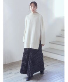 earth music&ecology すきな丈プリーツスカート