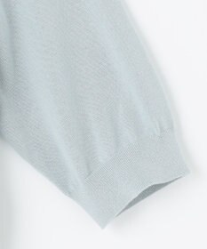 J.PRESS LADIES 【洗える・抗菌防臭】コットンアセテート クルーネック カーディガン