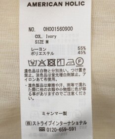 AMERICAN HOLIC 【接触冷感】シアーテーラード半袖ジャケット