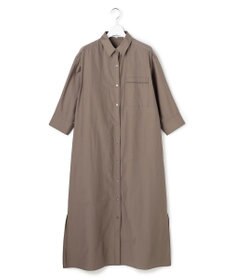 23区 【先行予約】ナイロンコットンタフタ シャツワンピース