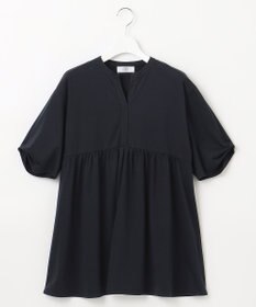 J.PRESS LADIES 【洗える】プレーティング キーネック カットソー