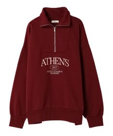 earth music&ecology ハーフジップロゴチュニック