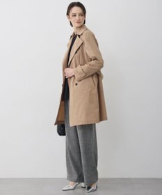 ICB 【2WAY仕様】メモリーストレッチタフタ トレンチコート