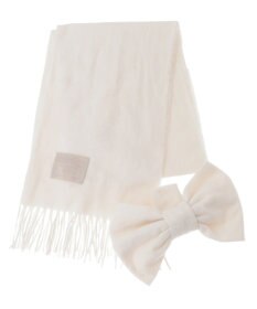 Maison de FLEUR リボン付きストール