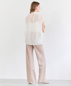 BEIGE， FLEUR / ドレープ イージーワイドパンツ