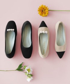TOCCA 【軽量・撥水・お洗濯可・選べるシュークリップ】steppi×TOCCA BICOLOR POINTED PUMPS パンプス