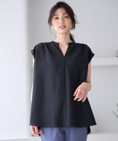 ANY ギャザーショートスリーブブラウス