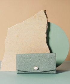 TOPKAPI 【TOPKAPI】gemdrops ジェムドロップ ミニエンボスレザー 天然石 長財布