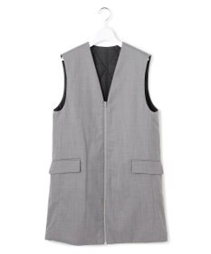 ICB 【洗える・リバーシブル着用可】T/Wツイルキルト リバーシブル パディング ジレ