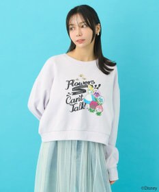 earth music&ecology ふしぎの国のアリス／ショート丈スウェット