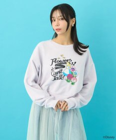 earth music&ecology ふしぎの国のアリス／ショート丈スウェット