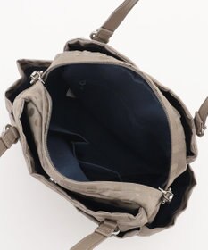 Y'SACCS ドットジャガードポーチ付きリュックサック