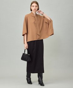 ICB 【洗える】T/Wブロード ボウタイブラウス