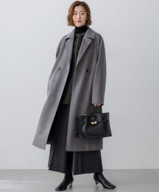 23区 S COLOMBOカシミヤビーバー ダブルフロント チェスターコート