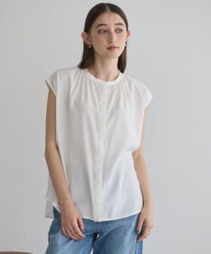 YECCA VECCA 【接触冷感】COOLバックピンタックブラウス