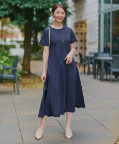 Tiaclasse L 【おのののかさん着用】冷凛(ひやりん)カノコAラインフレアワンピース