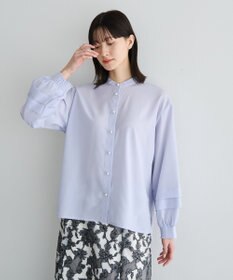 YECCA VECCA 2way裾アレンジパール釦ブラウス