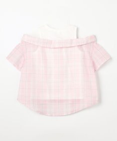 ANY KIDS 肩あきドッキング チェックシャツ