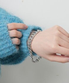 WEGO Mステンレスヘビーチェーンブレスレット