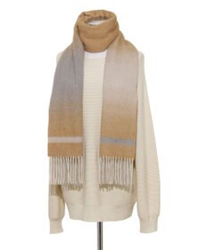 MOONBAT FURLA(フルラ）カシミヤ100％ カラーブロック オンブレー ストール