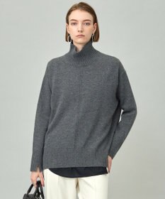 ICB L 【新色追加】ソフトカシミヤミックス ハイネックニット