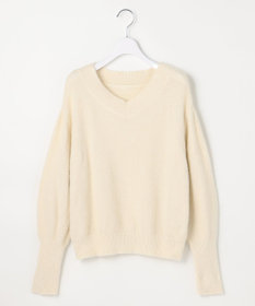 ANY SIS 【2SET】フェザー ニット × フロッキー スカート