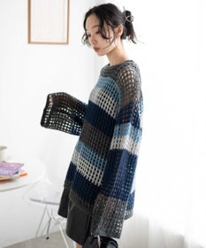 WEGO ビッグメッシュニットプルオーバー