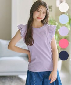 組曲 KIDS 【150-160㎝】 フルールフリルTシャツ