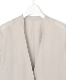 23区 L 【接触冷感性/洗える】フィブリルツイル ハーフスリーブ ジャケット