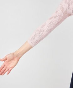 Chacott レーシーフラワーニットトップ