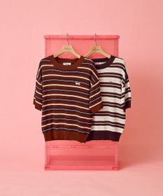 AMERICAN HOLIC 【PENNEY'S】レトロボーダー半袖ニット