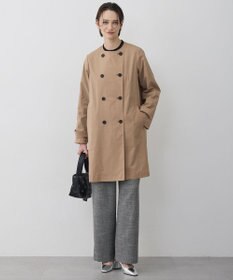 ICB 【2WAY仕様】メモリーストレッチタフタ トレンチコート