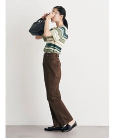 earth music&ecology カラーフレアパンツ