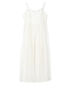 earth music&ecology 表面感肩リボンキャミワンピース